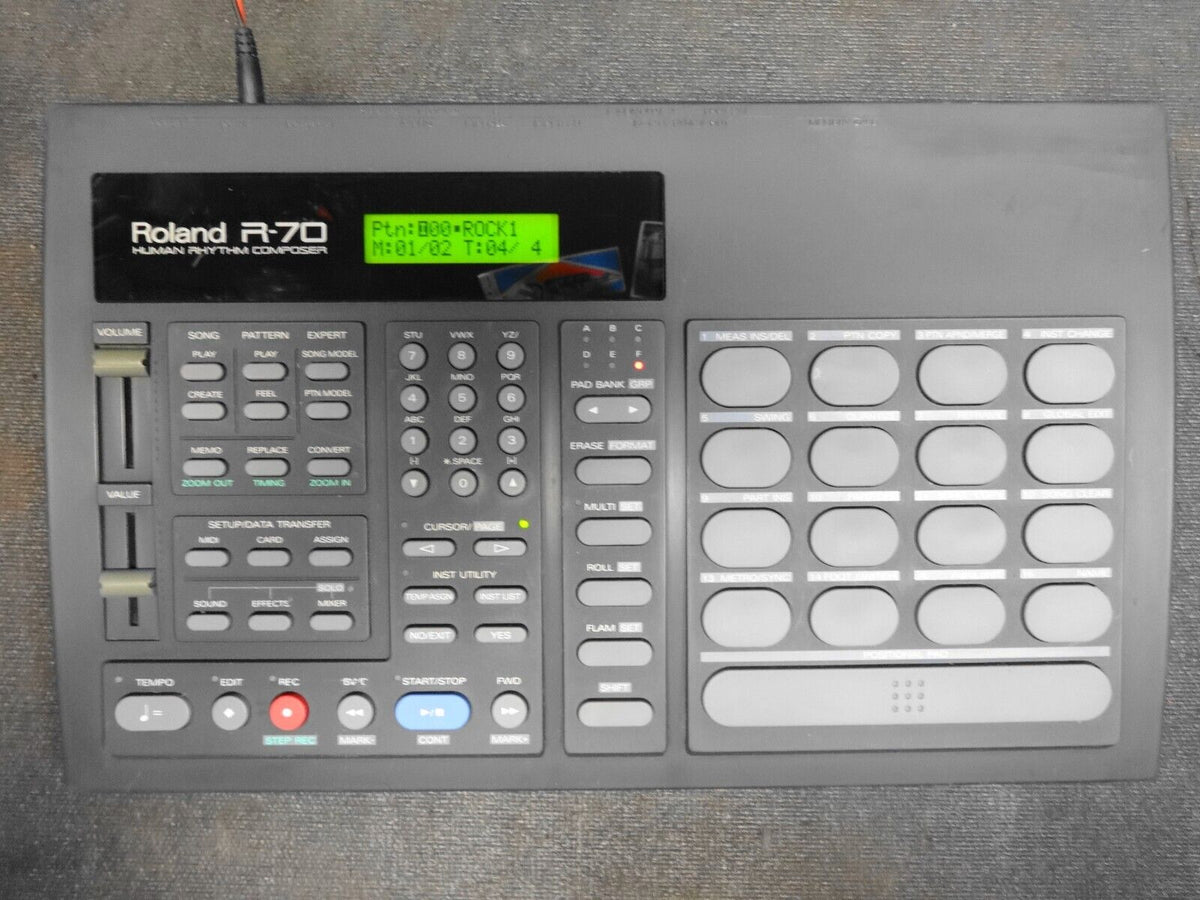 Roland R 70 Memory Card Roland R-70 Human Rhythm Composer Drum Machine w/ Power Adapter - New ...