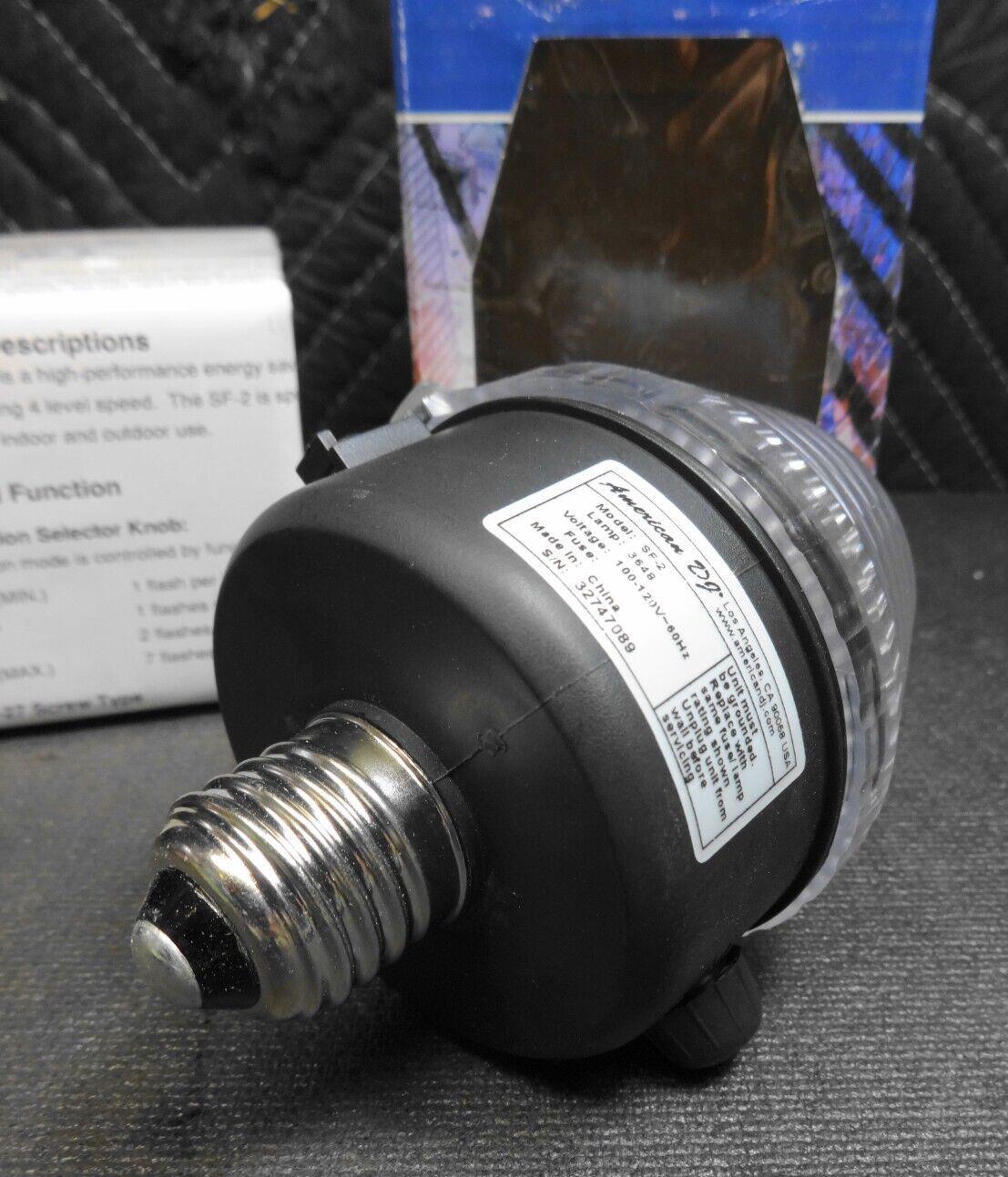 American DJ City Flash SF-2 Strobe Bulb w/ E-27 Light bulb socket base.