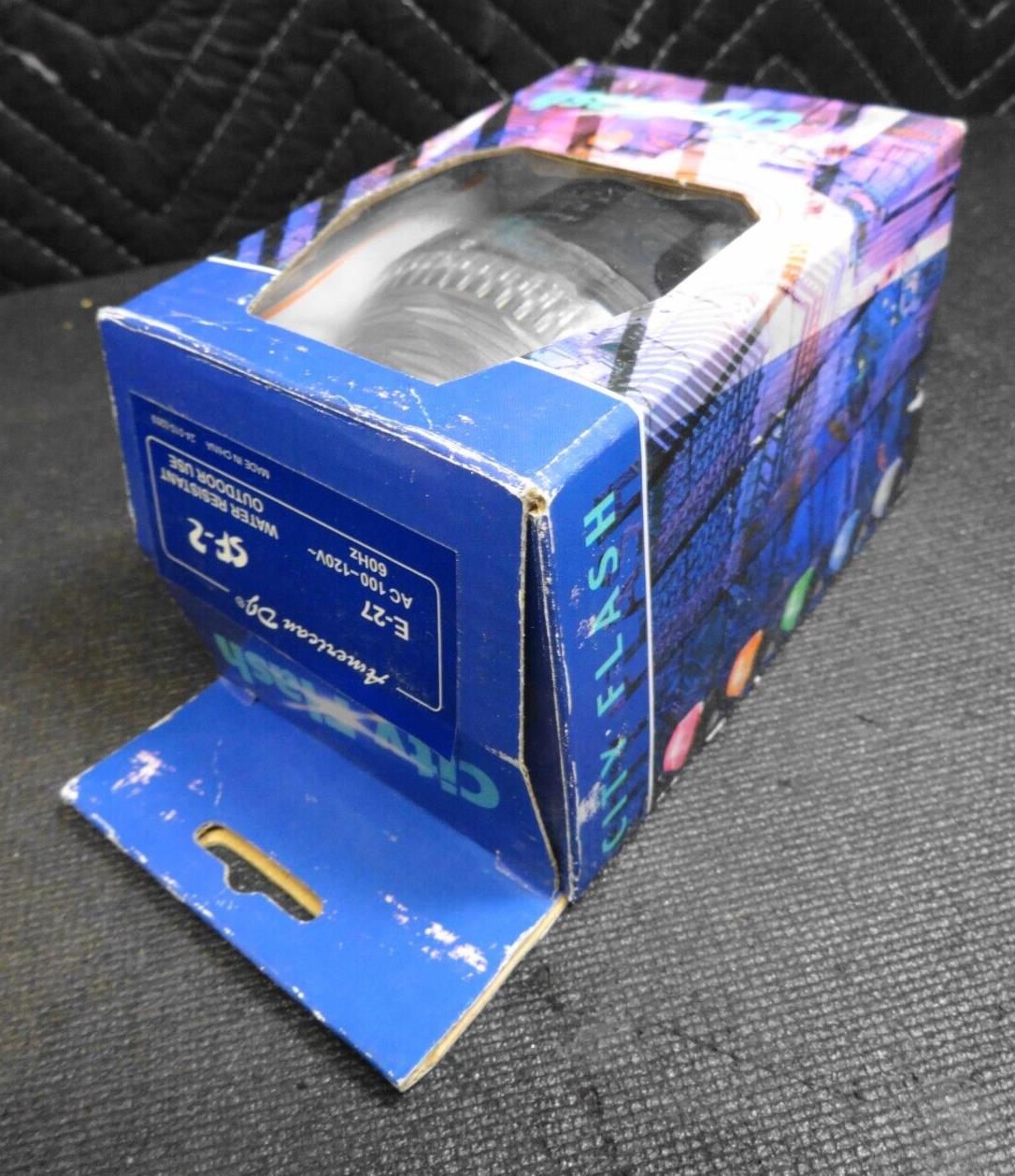 American DJ City Flash SF-2 Strobe Bulb w/ E-27 Light bulb socket base.