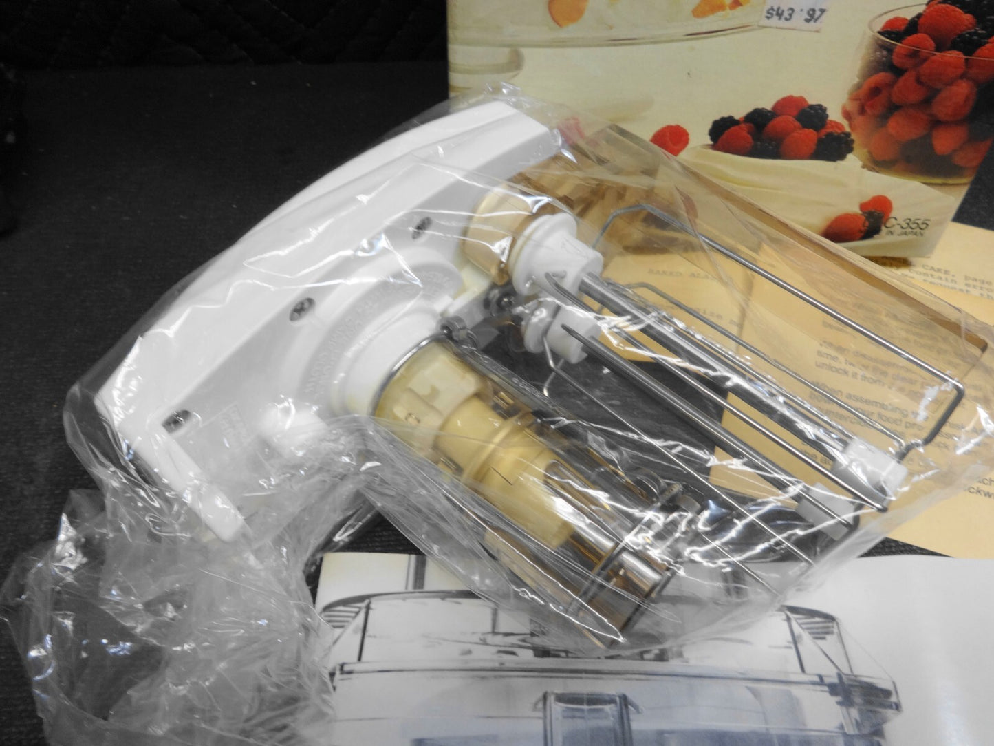 NOS Cuisinart Whisk Attachment for DLC-X Series Food Processors DLC-355 COMPLETE