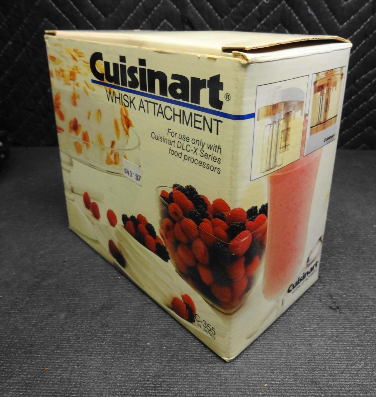NOS Cuisinart Whisk Attachment for DLC-X Series Food Processors DLC-355 COMPLETE