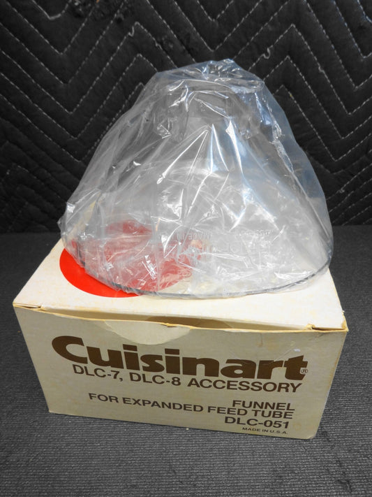VINTAGE CUISINART DLC-7 DLC-8 ACCESSORY FUNNEL DLC-051 USA open box unused