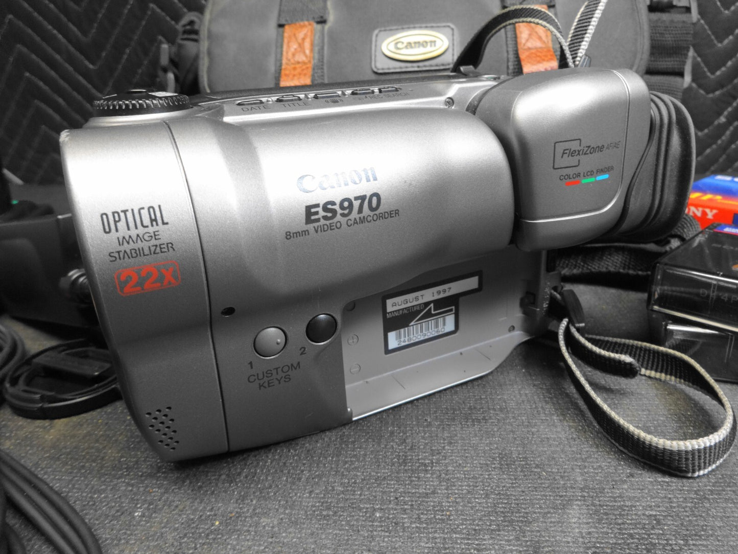 Canon ES970 ES970A 8mm Video8 Stereo Camcorder Camera VCR Player Video Transfer
