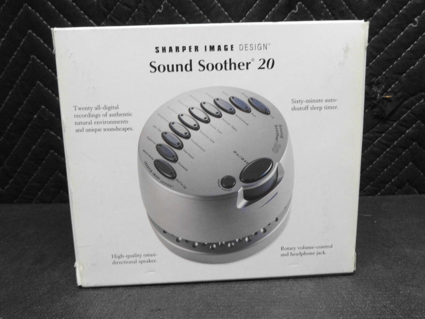 Sharper Image Sound Soother 20 machine SI677  Wood Finish