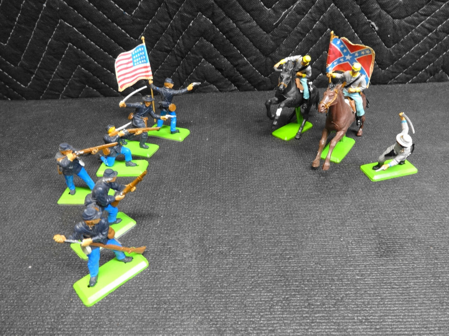 Vintage 1971 Britains LTD Deetail Metal Plastic Toy Soldier Lot US Civil War