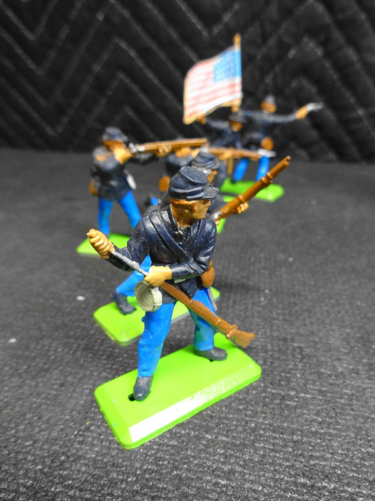 Vintage 1971 Britains LTD Deetail Metal Plastic Toy Soldier Lot US Civil War