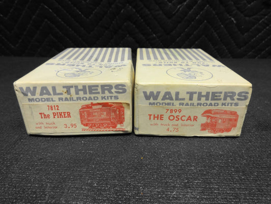 VTG NOS NIB WALTHERS THE PIKER & OSCAR HO 7812 7899 Model Train Railroad Car Kit
