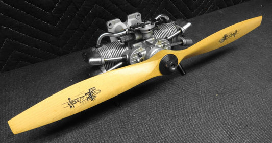 SAITO FA-80T Flat Twin 4-Stroke Glow Nitro RC Airplane Engine .80 w/ Prop