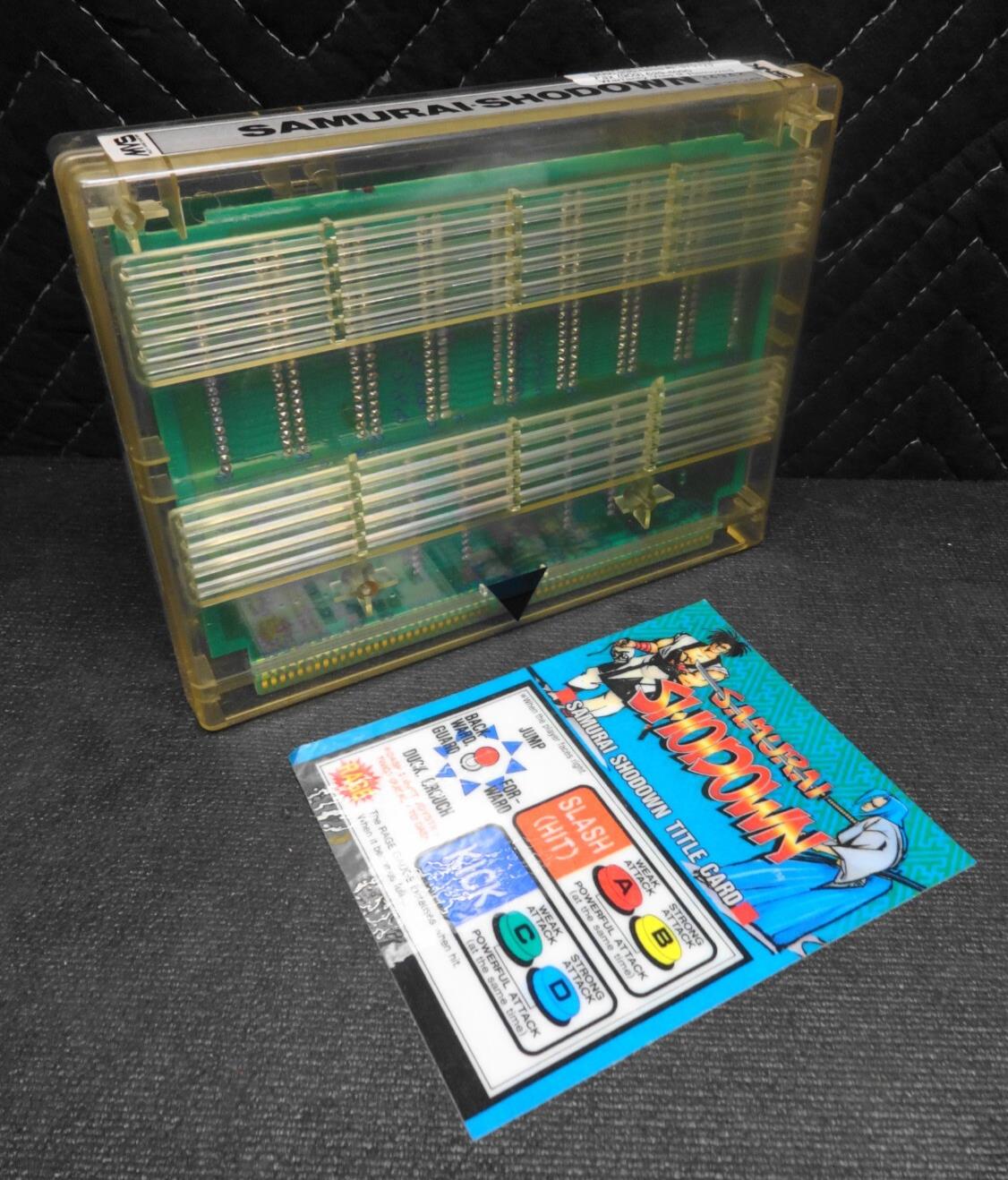U.S. Seller - SAMURAI SHODOWN MVS Authentic Cartridge Neo Geo SNK w/ Marquee