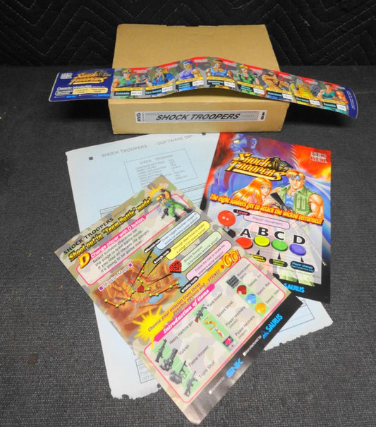 NEO GEO - Shock Troopers MVS SNK Kit English - Box, Inserts, Artwork ONLY