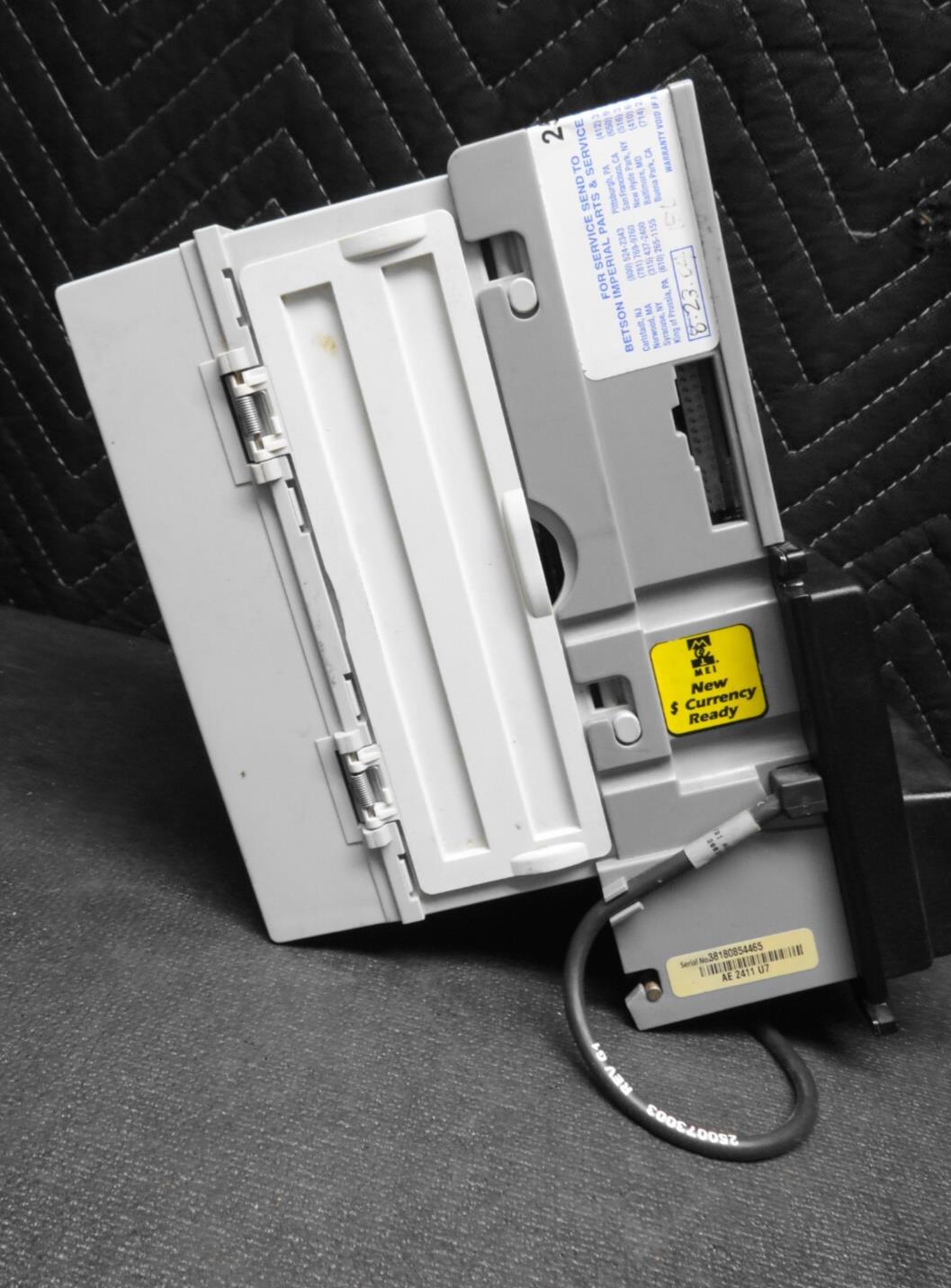 Mars MEI AE2411 U7 115vac Bill Acceptor Validator $1s & $5  Vending & Bill Box