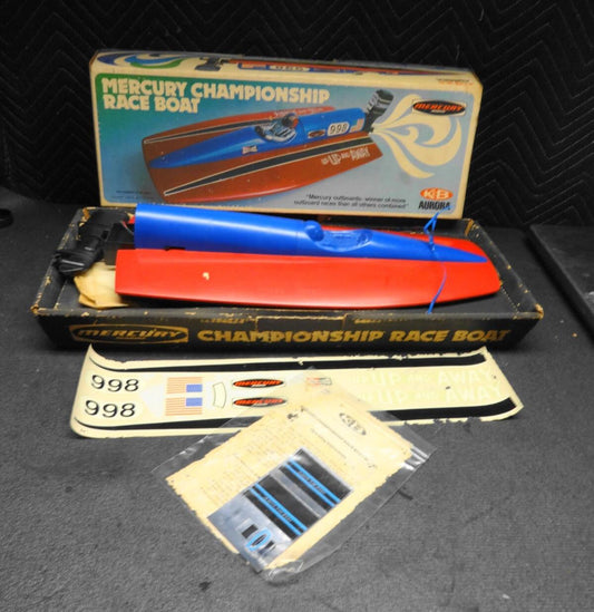 K & B AURORA MERCURY CHAMPIONSHIP RACE BOAT MODEL 60-70'S VINTAGE - NOS - #1
