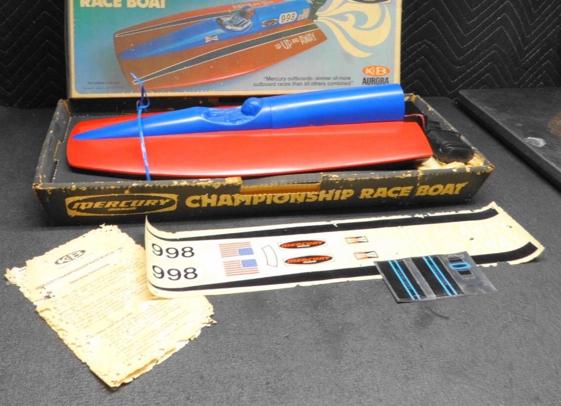 K & B AURORA MERCURY CHAMPIONSHIP RACE BOAT MODEL 60-70'S VINTAGE - NOS - #1