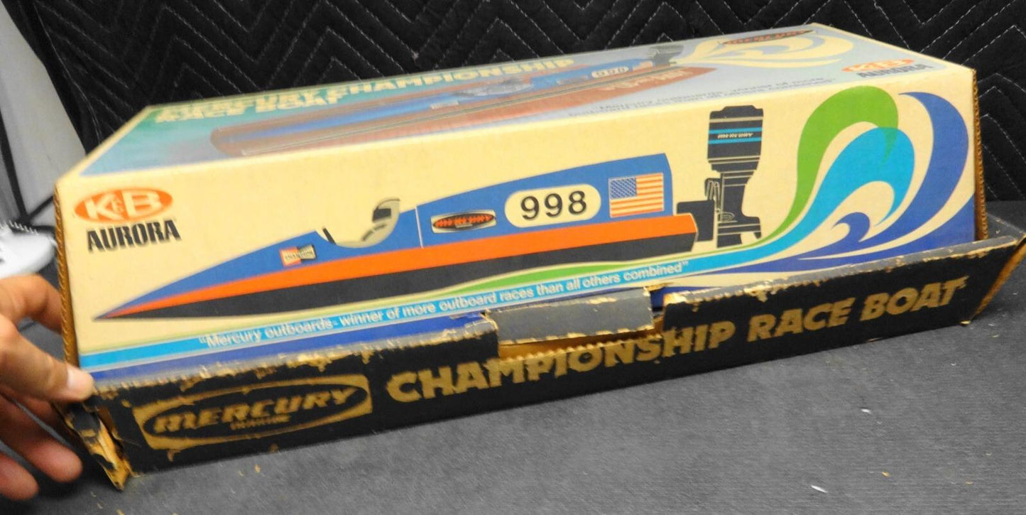 K & B AURORA MERCURY CHAMPIONSHIP RACE BOAT MODEL 60-70'S VINTAGE - NOS - #2