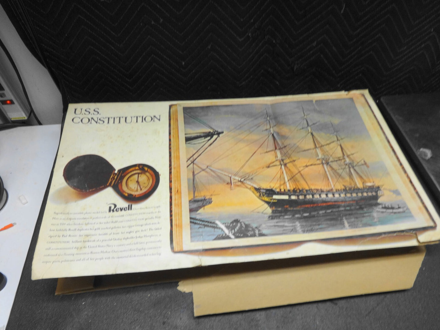 Revell USS Constitution 1/96 Scale Plastic Model Kit - Vintage 1965