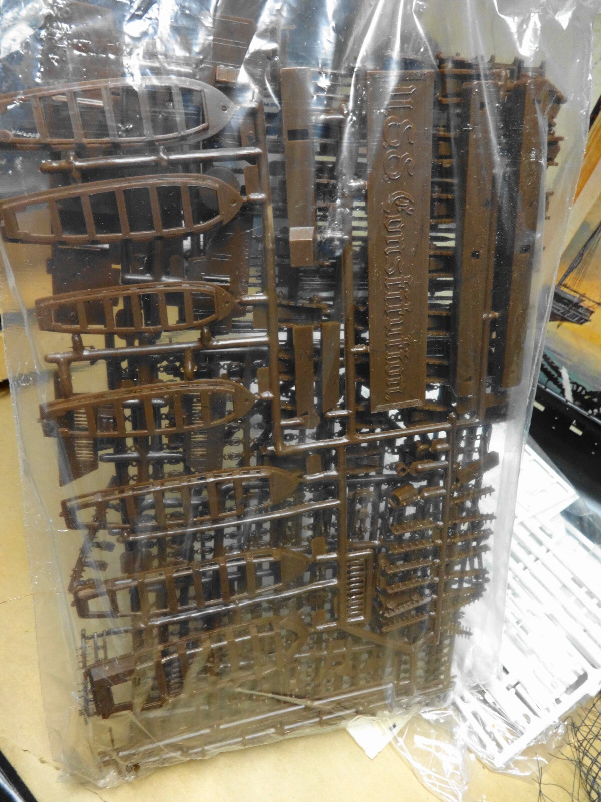 Revell USS Constitution 1/96 Scale Plastic Model Kit - Vintage 1965