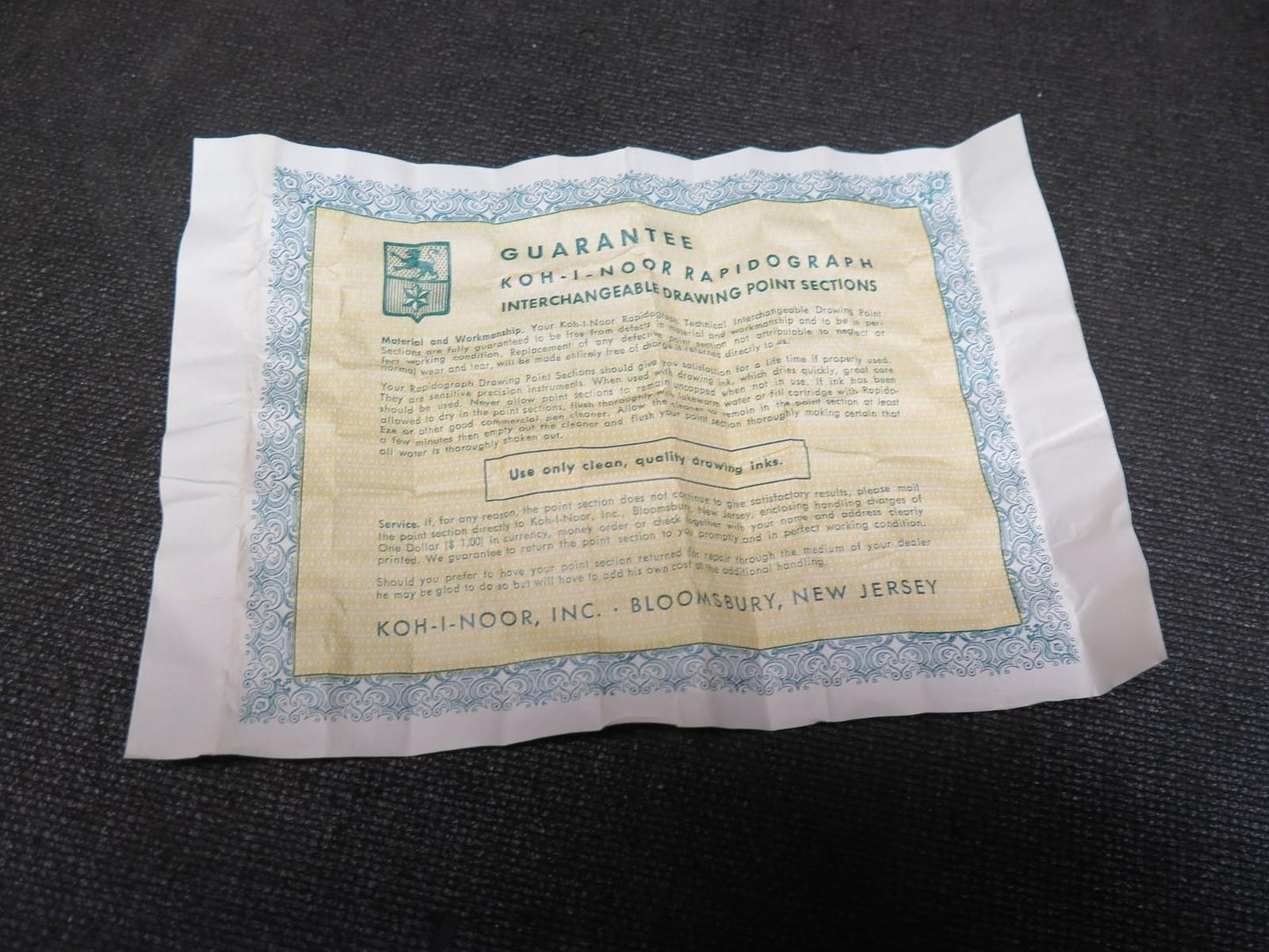 Koh-I-Noor Rapidograph Vintage Set No. 3065-S4