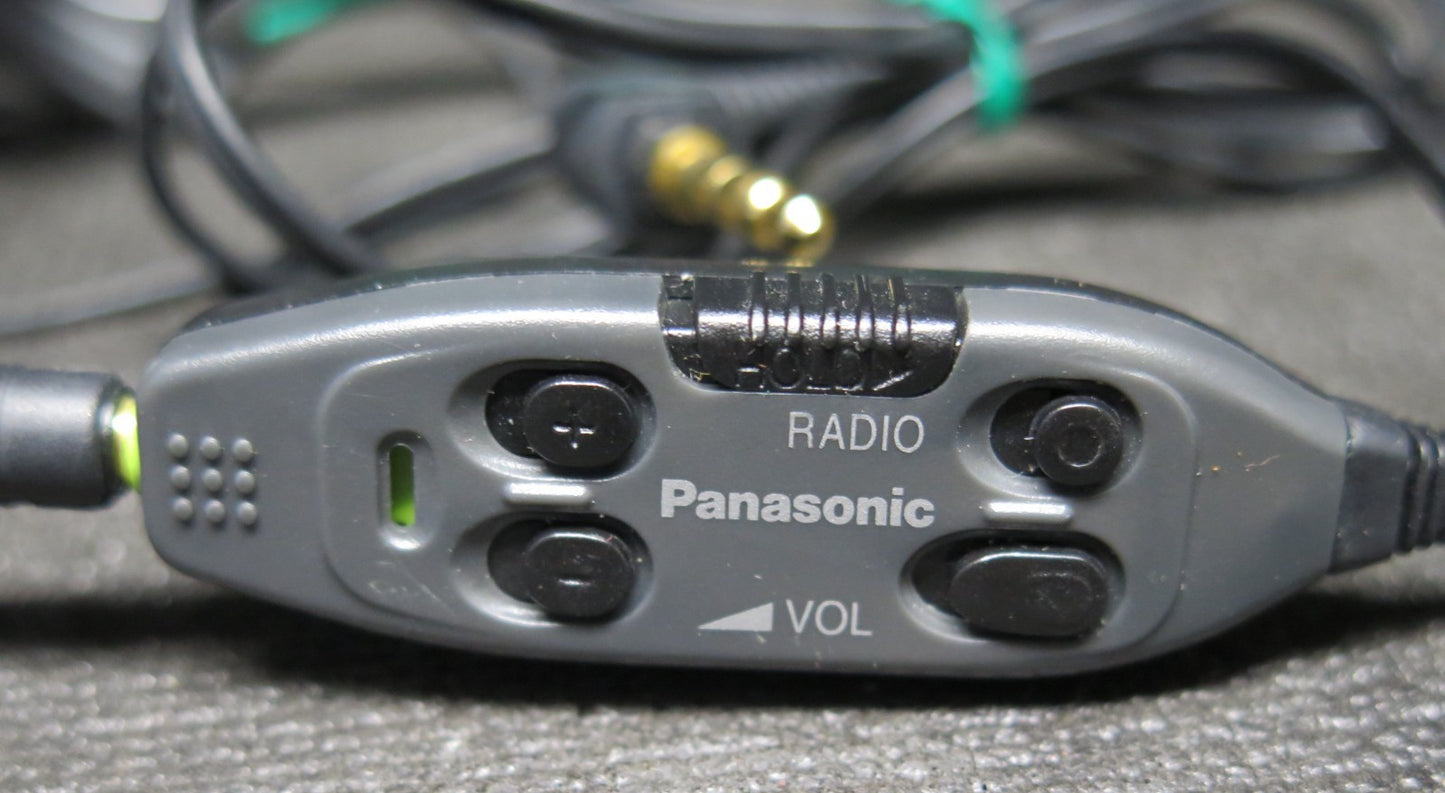 Vintage Panasonic Shockwave Lightweight Headphones w/ audio controls