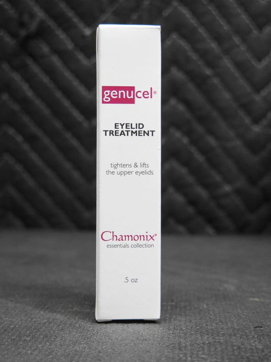 Chamonix Genucel Eyelid Treatment -Tightens Lifts the Upper Eyelids- .5 oz - New