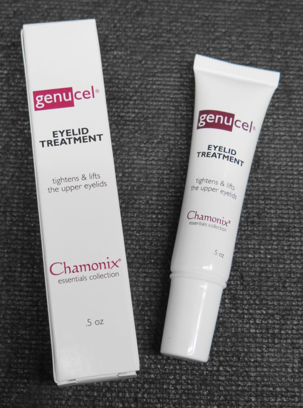 Chamonix Genucel Eyelid Treatment -Tightens Lifts the Upper Eyelids- .5 oz - New