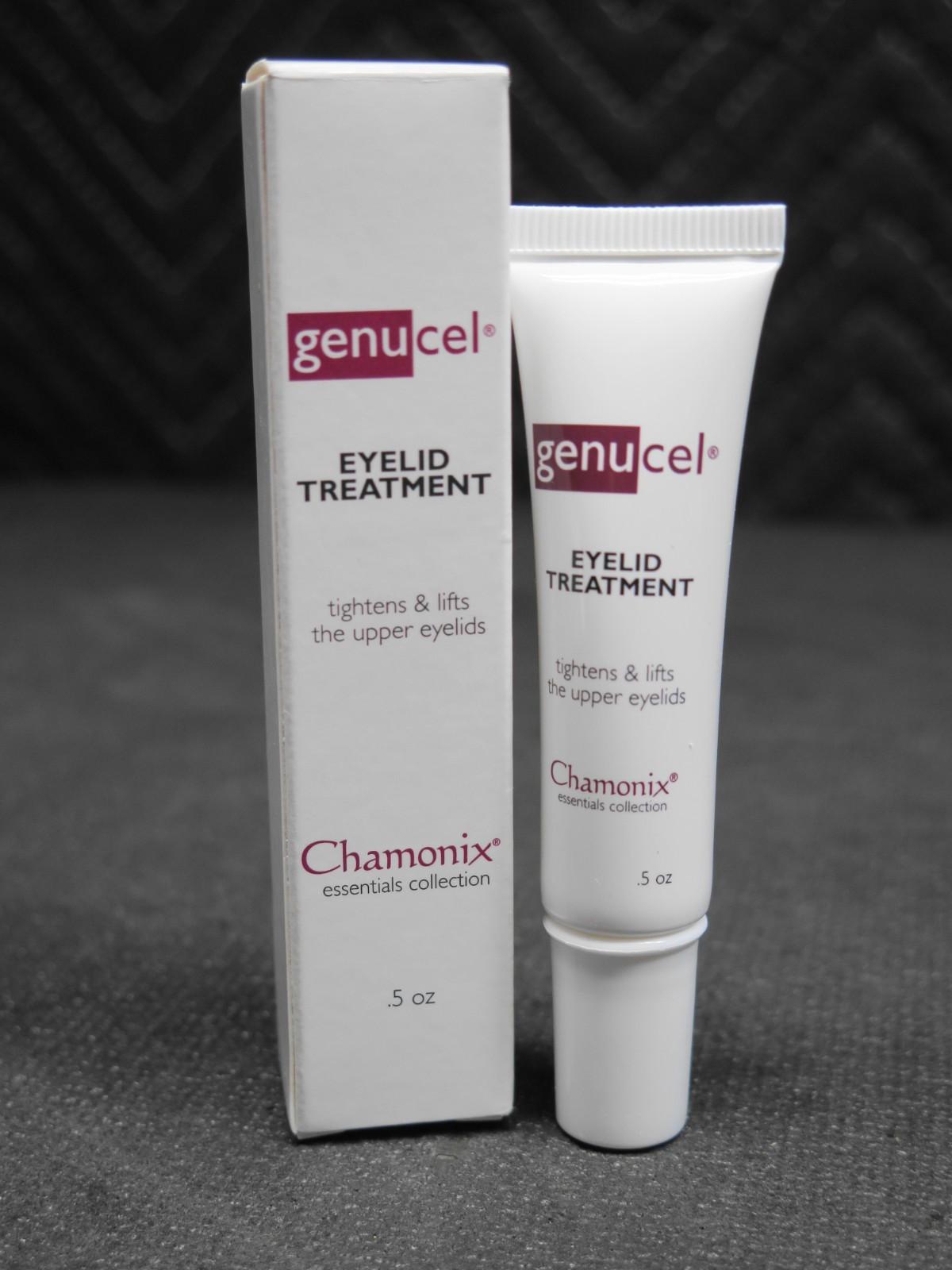 Chamonix Genucel Eyelid Treatment -Tightens Lifts the Upper Eyelids- .5 oz - New