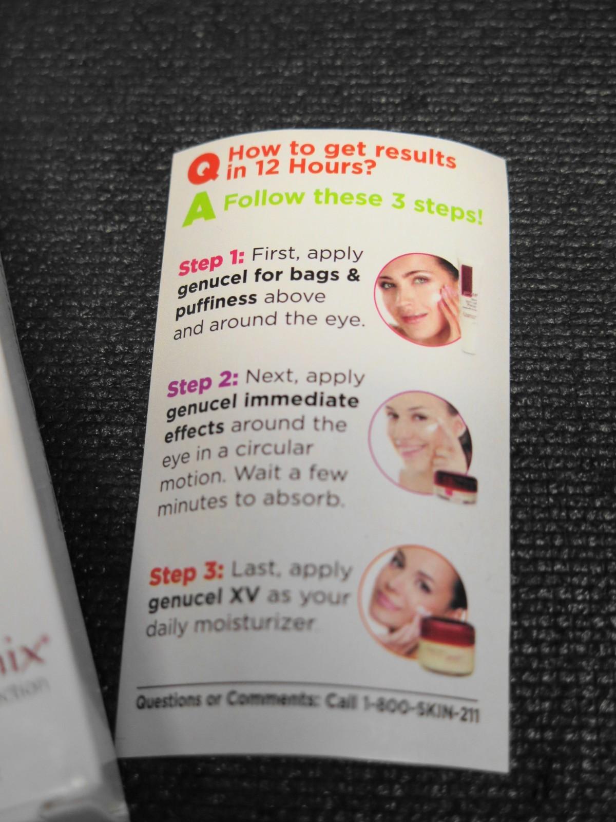 Chamonix Genucel Plant Stem Cell Therapy for Bags and Puffiness .5oz NEW