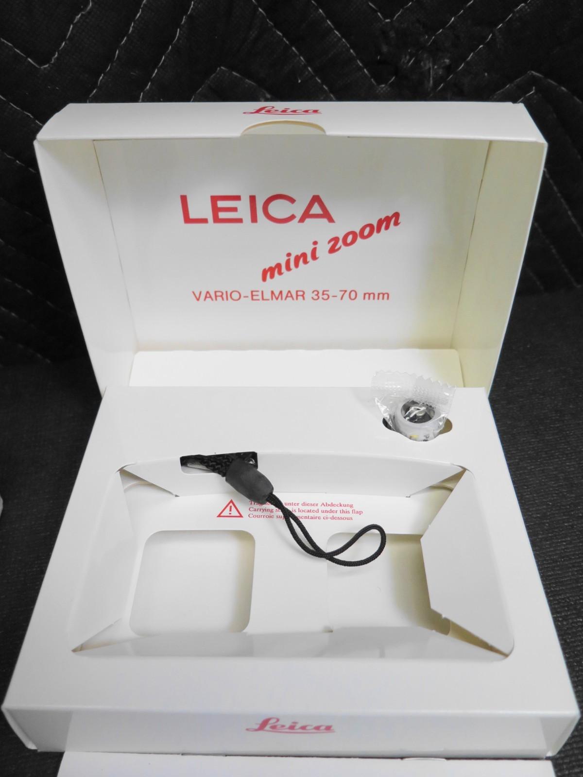 LEICA MINI ZOOM COMPACT 35MM FILM CAMERA *BOX and INSERTS ONLY*