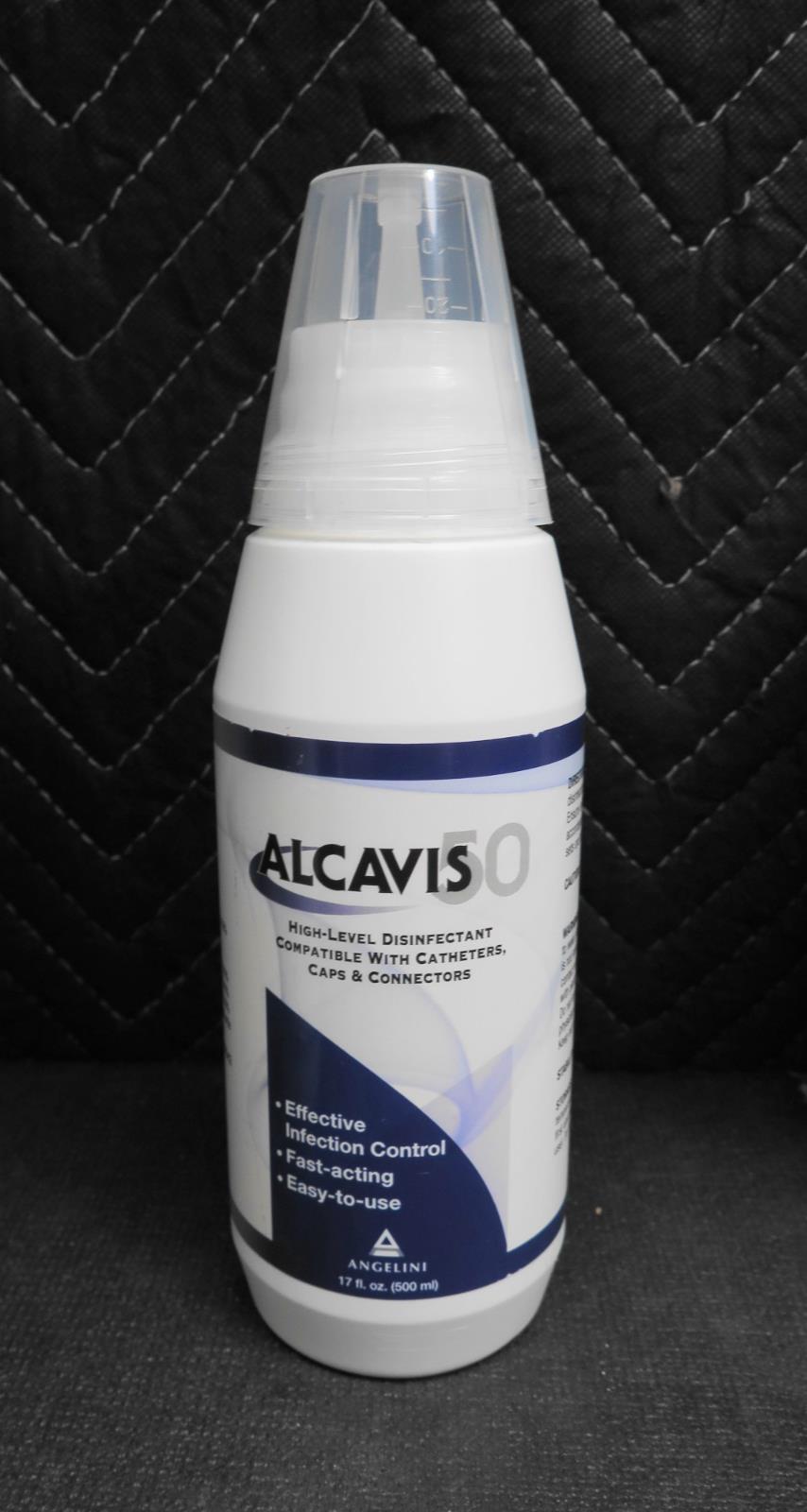 ALCAVIS 50 High-Level Disinfectant 15501, 17 fl. oz. (500ml) Exp: 2025-07-10