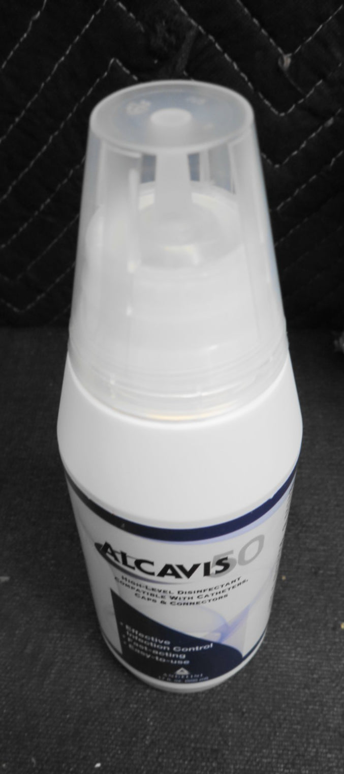 ALCAVIS 50 High-Level Disinfectant 15501, 17 fl. oz. (500ml) Exp: 2025-07-10