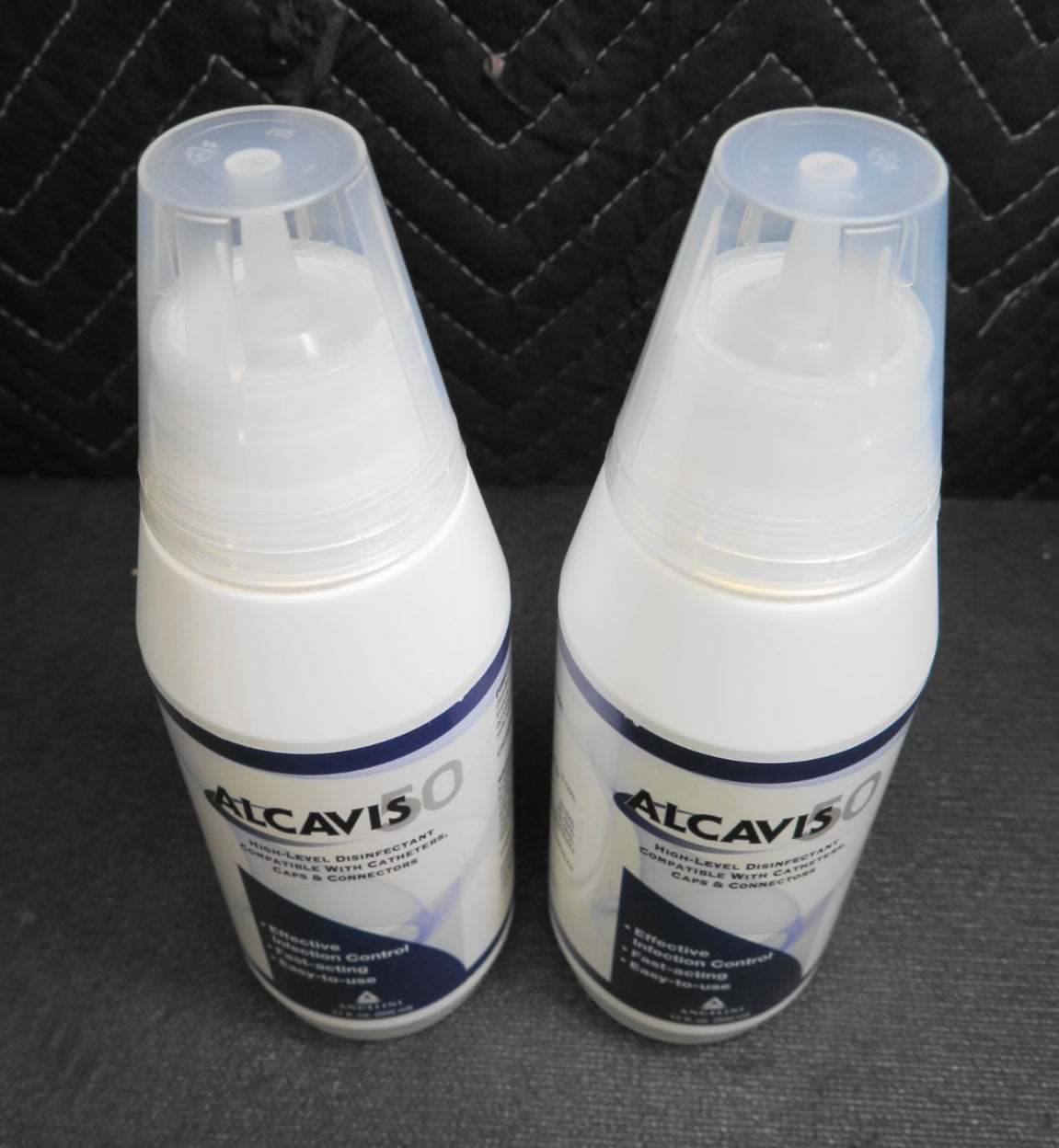 2x ALCAVIS 50 High-Level Disinfectant 15501, 17 fl. oz. (500ml) Exp: 2026-04-27