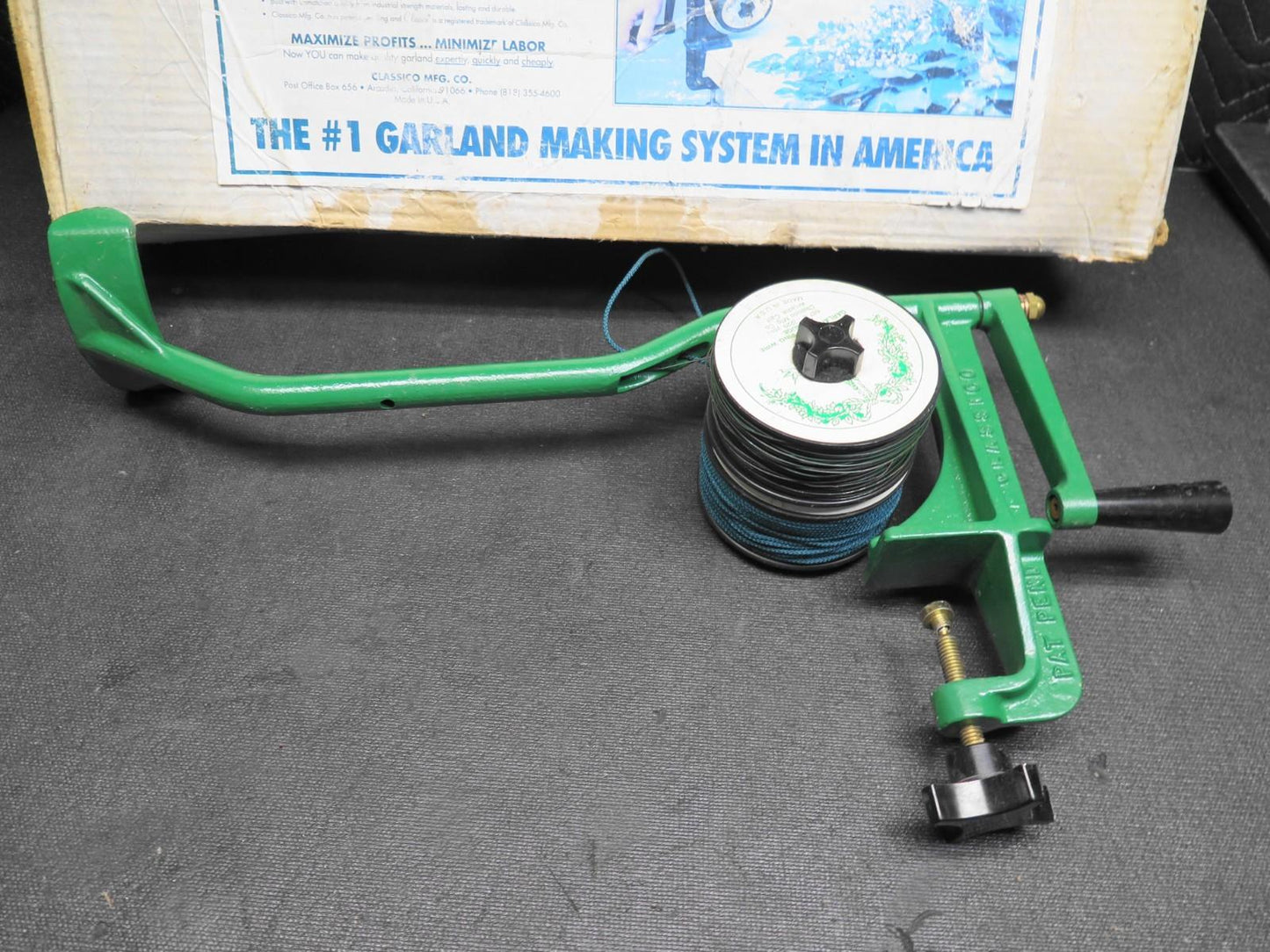 Classico Garland Maker USA Made Wire And Cord Spool - $525 Retail