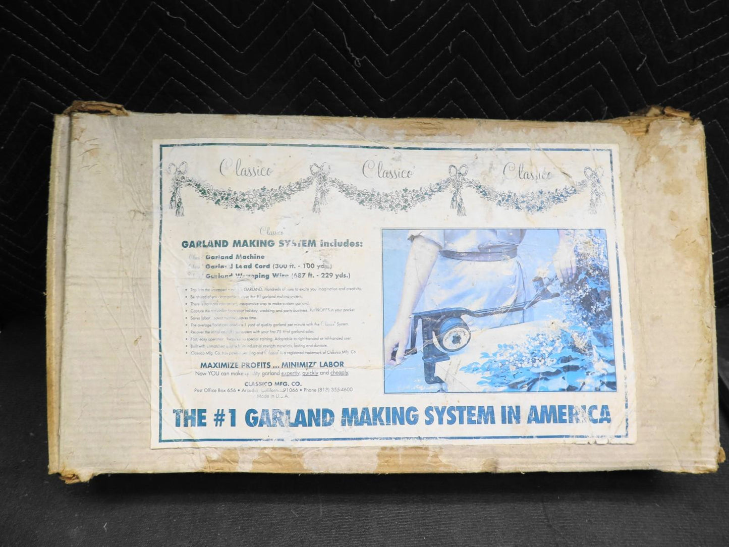 Classico Garland Maker USA Made Wire And Cord Spool - $525 Retail