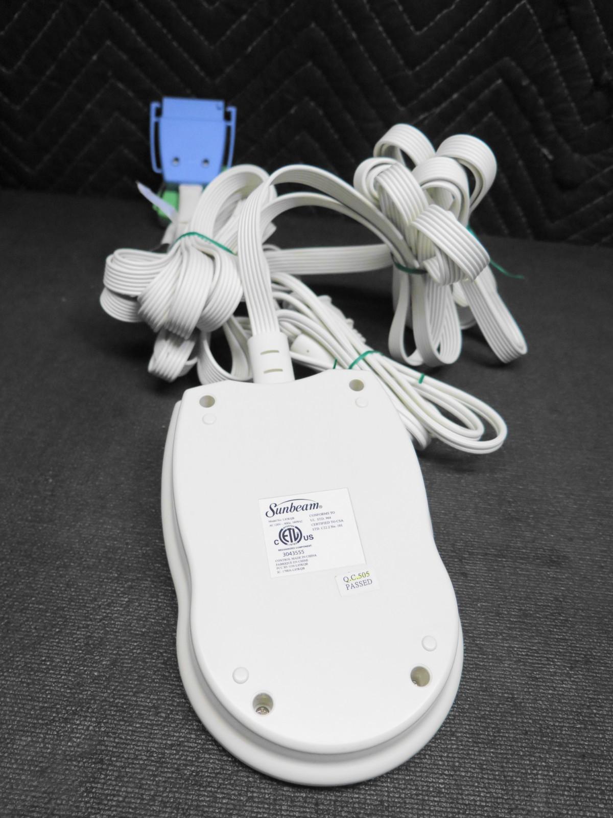 Sunbeam Heated Mattress Pad Dual Zone L85KQR & L85KQB Wireless Remote Controller