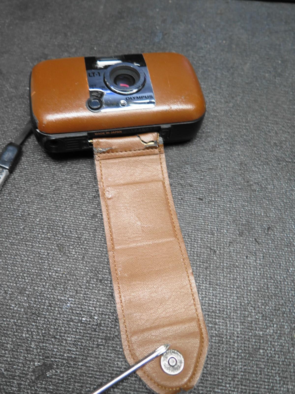 Olympus Paine Webber Lt-1 35mm F3.5 AF Point And Shoot Brown Film Camera w/Case