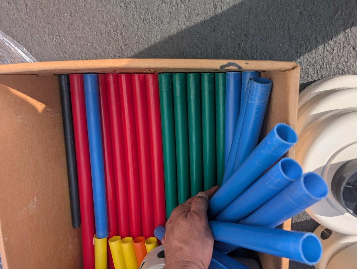 Vintage 1970's GIANT Tinker Toys No. 5300 ORIGINAL GIANT Plastic Set Tinkertoy