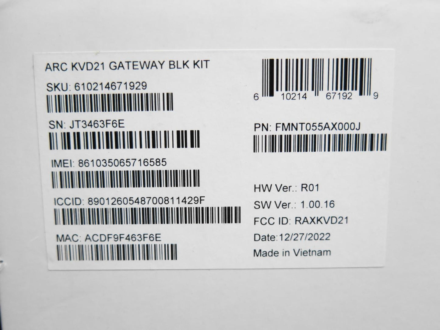 T-Mobile ARC KVD21 5G Home Internet Wi-Fi Router Gateway w/ AC Adapter, Black