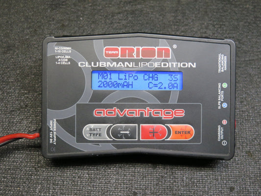 Team Orion Advantage Clubman Lipo Edition LiPo/LiFe/NiMH DC Battery Charger