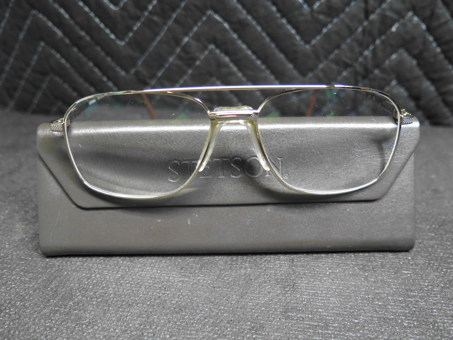 Stetson 178 Zyloware 057 Gold Aviators Sunglasses FRAMES ONLY 178 57-16 w/ Case