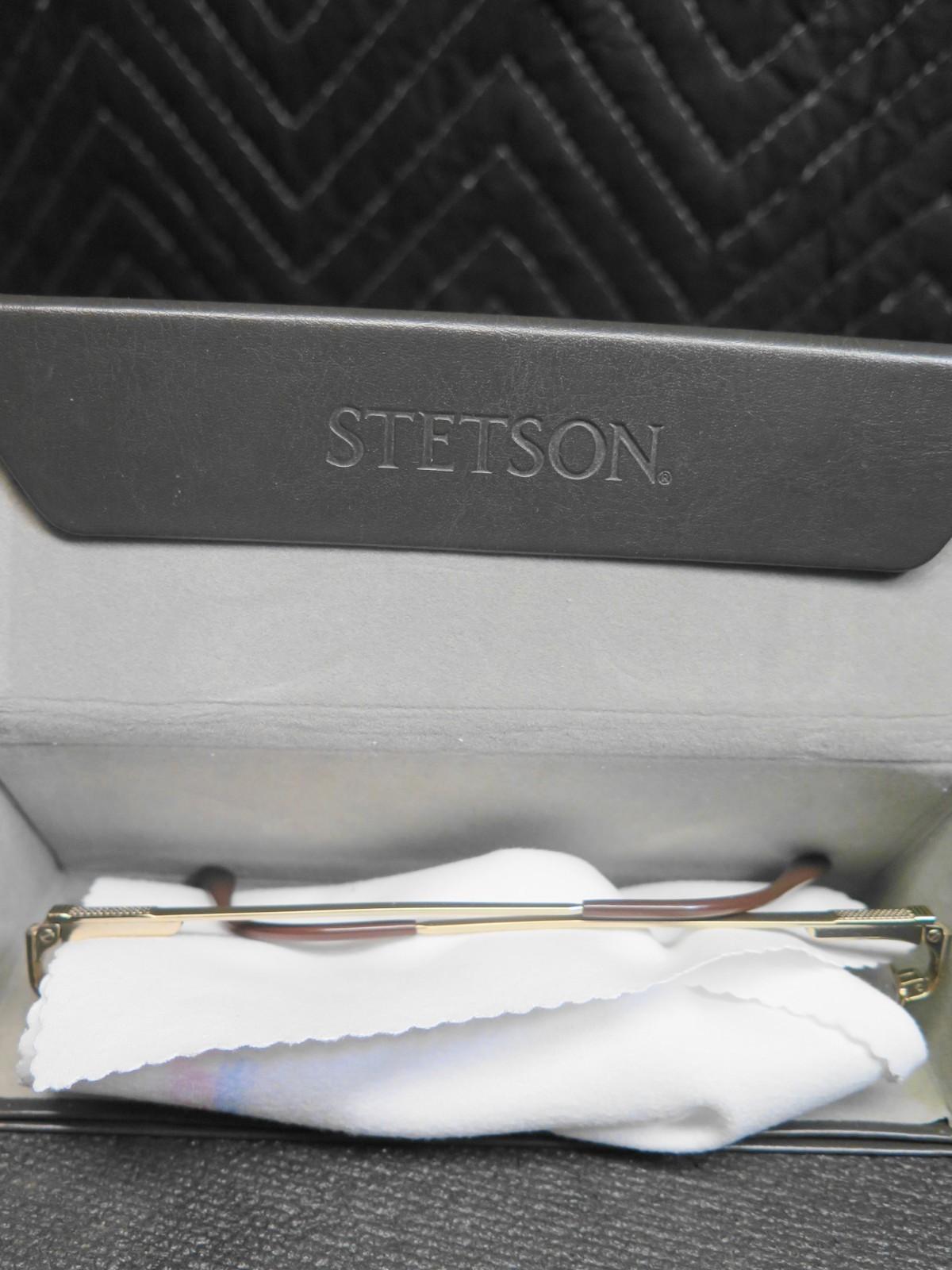 Stetson 178 Zyloware 057 Gold Aviators Sunglasses FRAMES ONLY 178 57-16 w/ Case