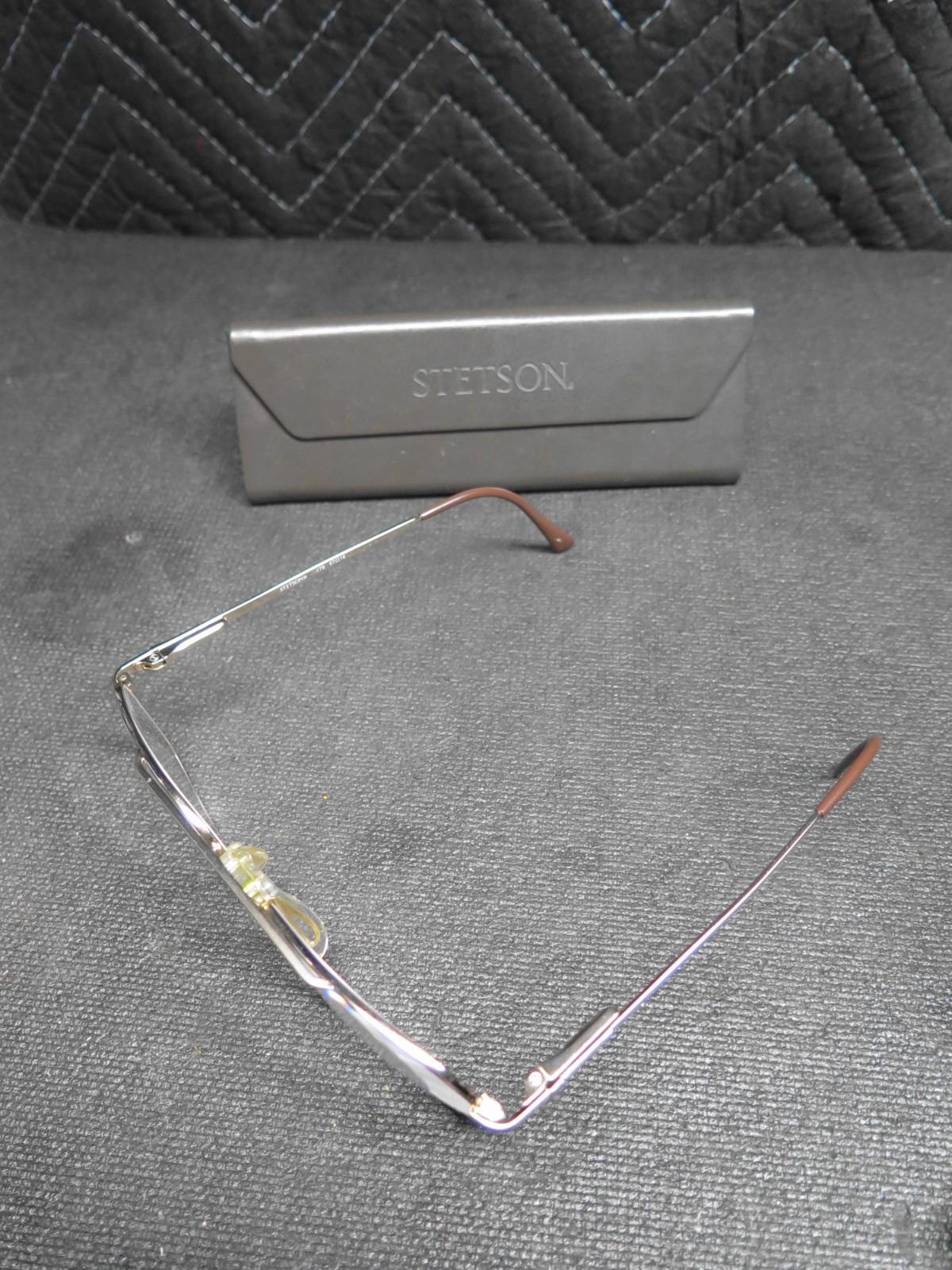 Stetson 178 Zyloware 057 Gold Aviators Sunglasses FRAMES ONLY 178 57-16 w/ Case