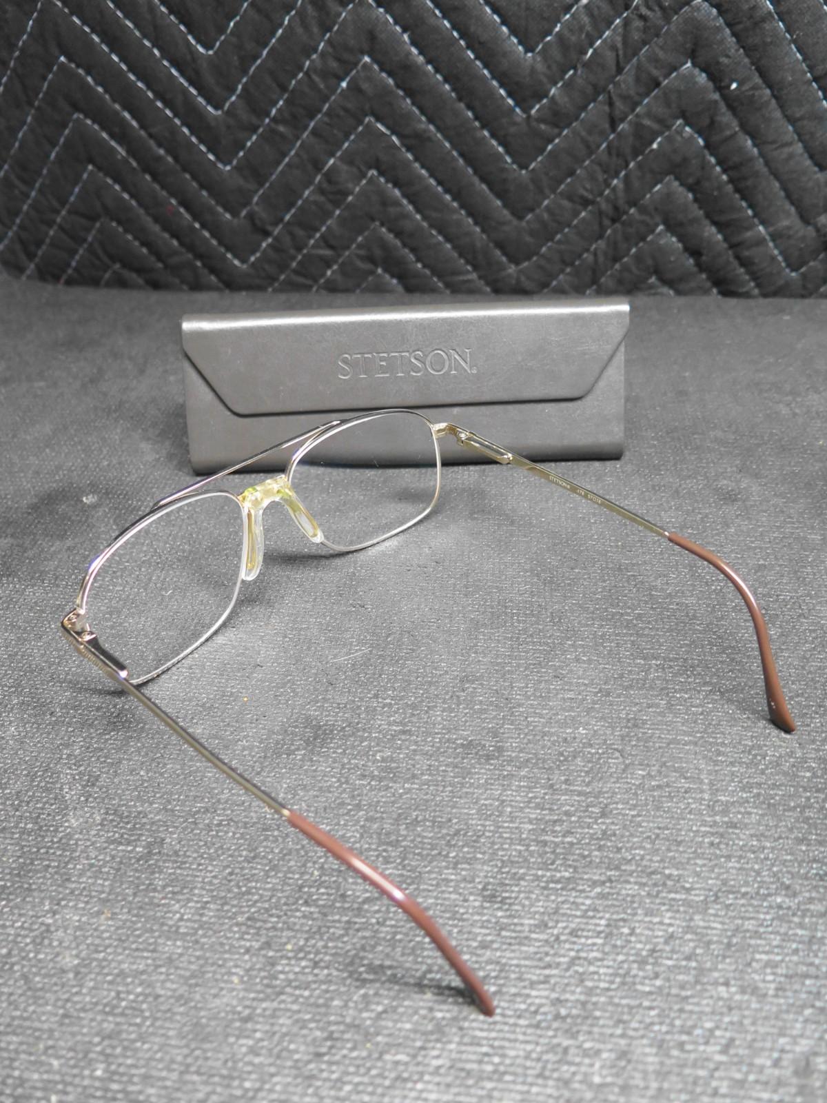 Stetson 178 Zyloware 057 Gold Aviators Sunglasses FRAMES ONLY 178 57-16 w/ Case