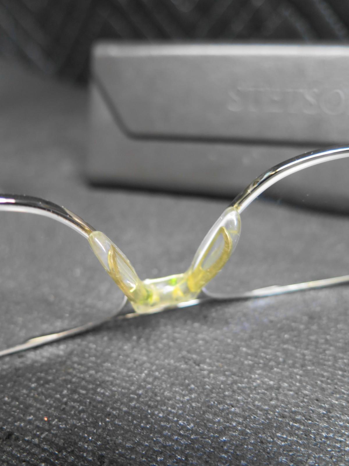 Stetson 178 Zyloware 057 Gold Aviators Sunglasses FRAMES ONLY 178 57-16 w/ Case