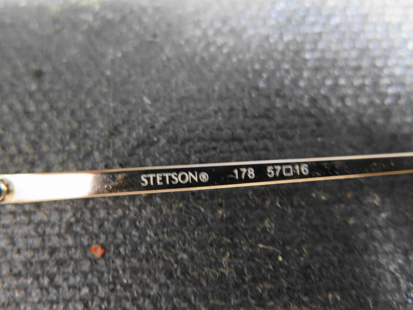 Stetson 178 Zyloware 057 Gold Aviators Sunglasses FRAMES ONLY 178 57-16 w/ Case
