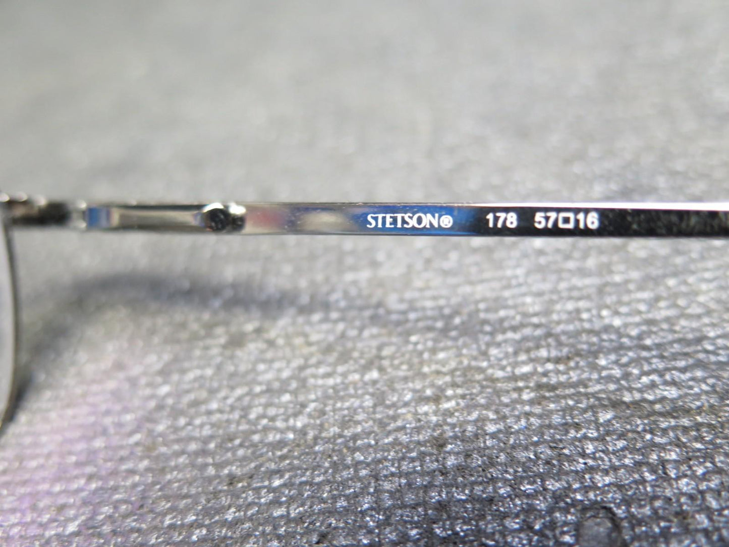 Stetson 0824 Gunmetal Zyloware 058 Glasses - 178 57-16 - Frames & Case Only