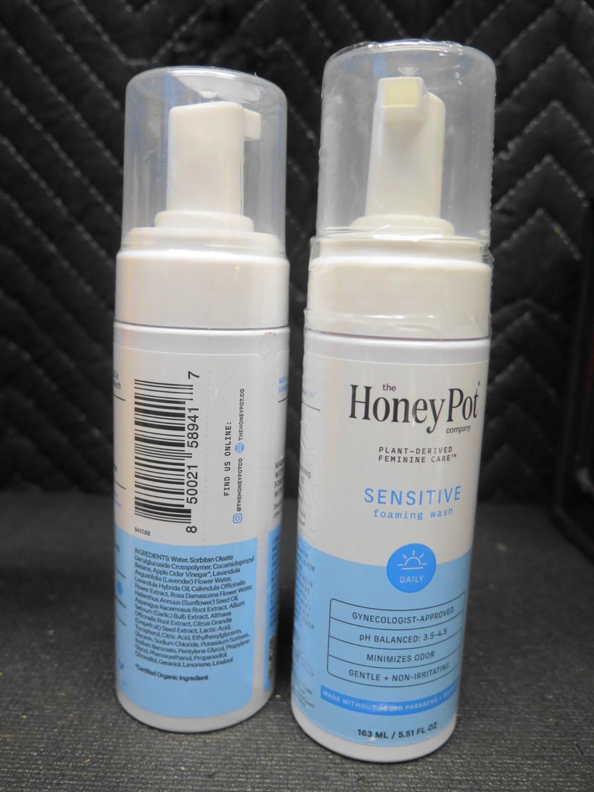 2 x The Honey Pot Company Sensitive Foaming Wash Herbal Infused 5.51 fl oz