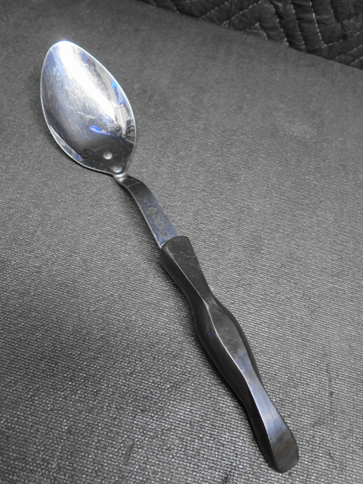 CUTCO Basting Serving Spoon 17KC Stainless Steel Classic Brown Handle 12" USA