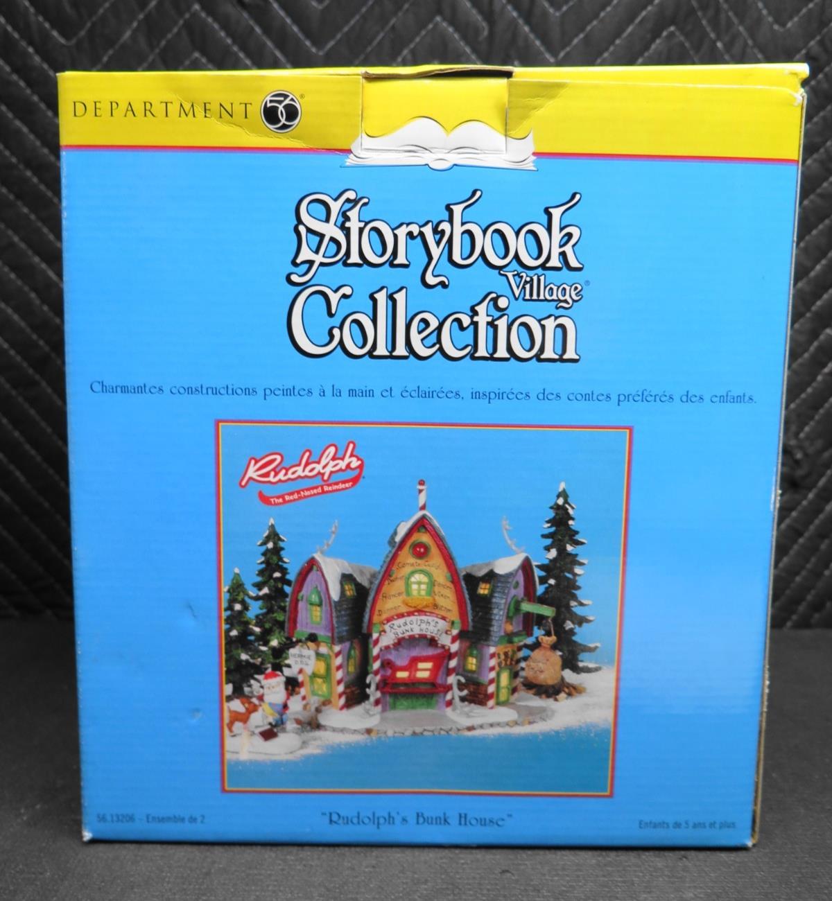 🍊 Vintage Dept 56 Storybook Village Collection Rudolph's Bunk House #13206