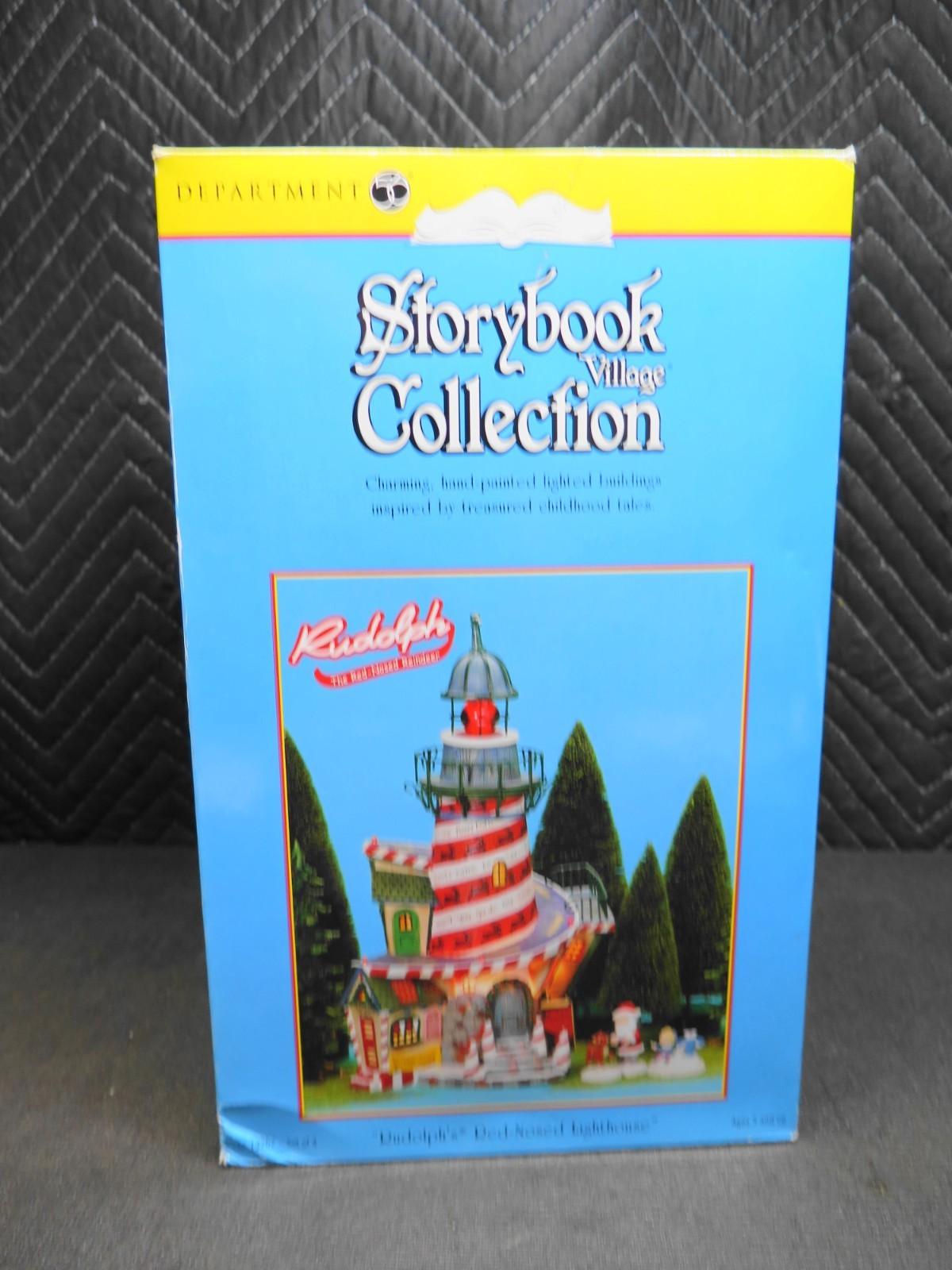 🍊 Vintage Department 56 Storybook Village Rudolphs Red Nosed Lighthouse
