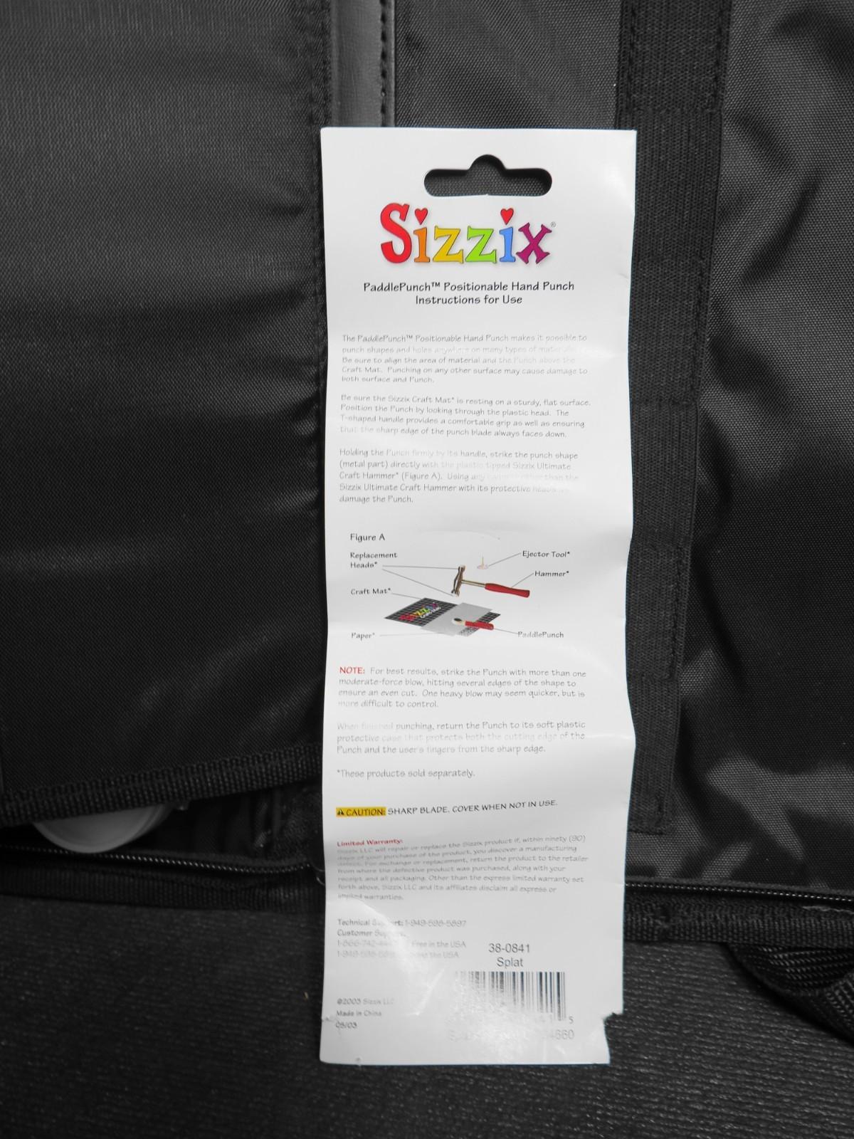 Sizzix Paddle Punch Craft Set Includes Mat Hammer and 14 Punch Paddles Scrapbook