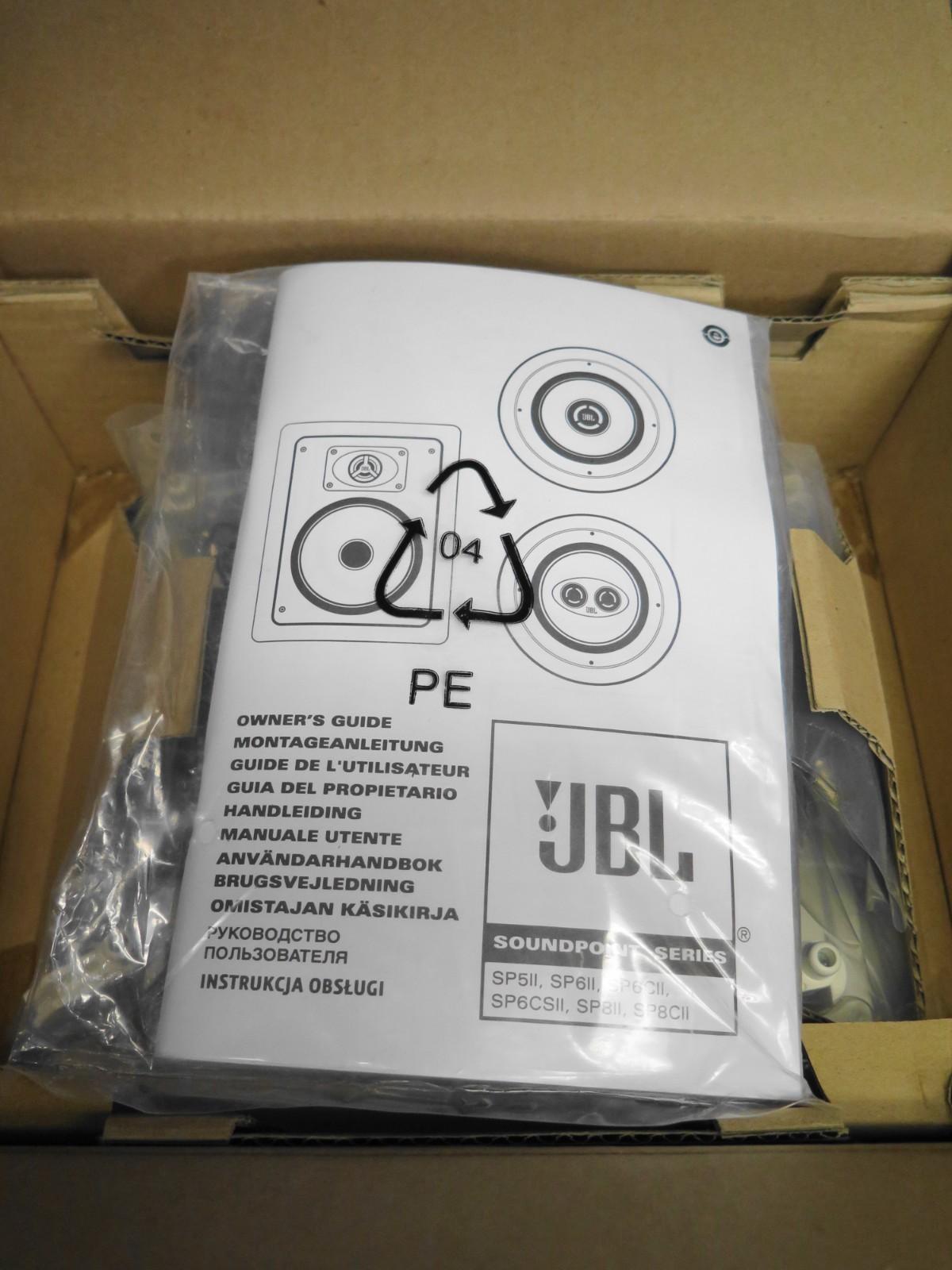JBL Soundpoint SP6 II  In Wall Speakers Pair Loudspeakers 2-Way 6 1/2"